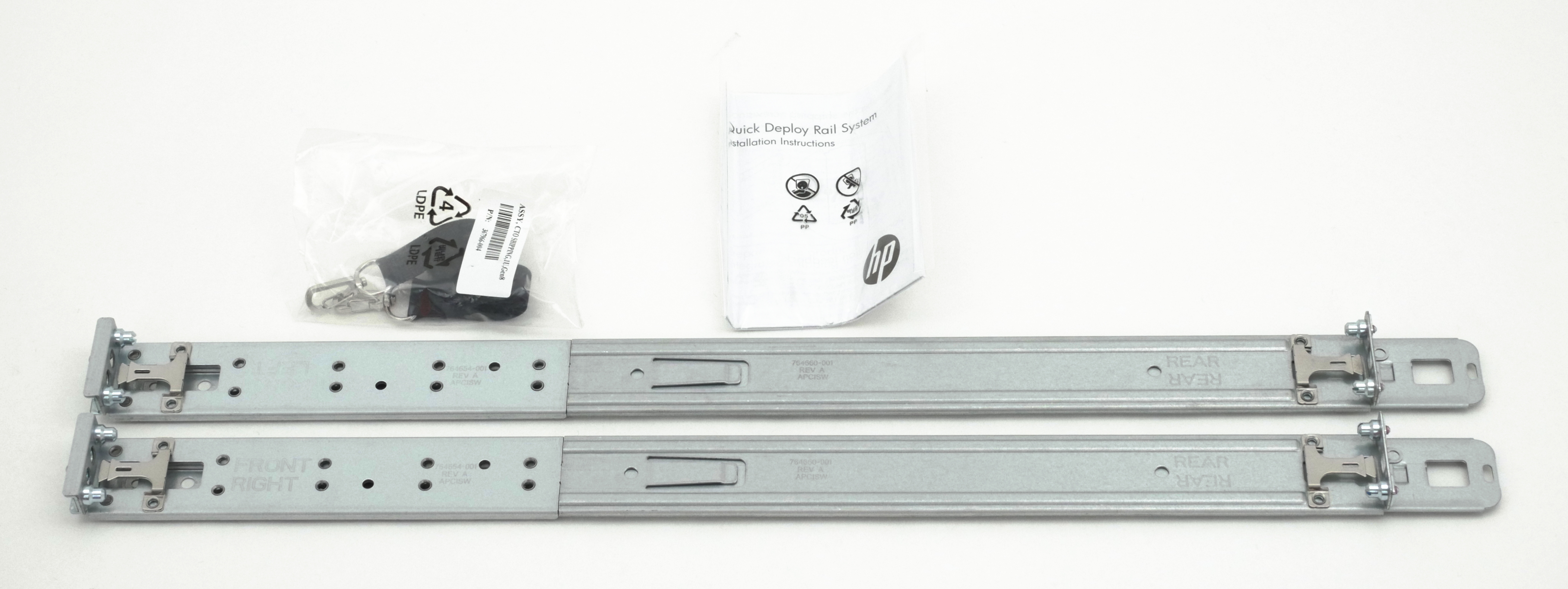 HP Short G9 Mount Hardware Rack Rail Kit for Server DL20 G9 1U 764671-001