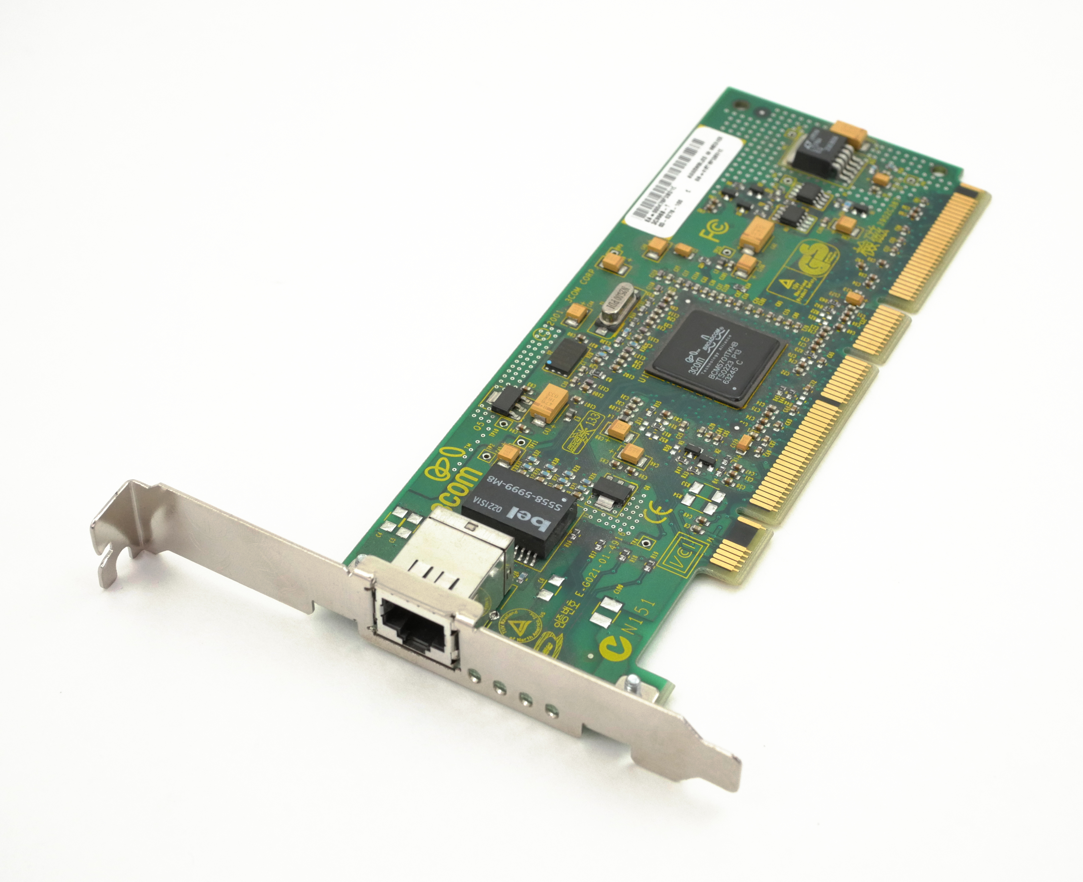 3Com 1000Mbps PCI 1x RJ45 Single-port Server Network Card 3C996-T