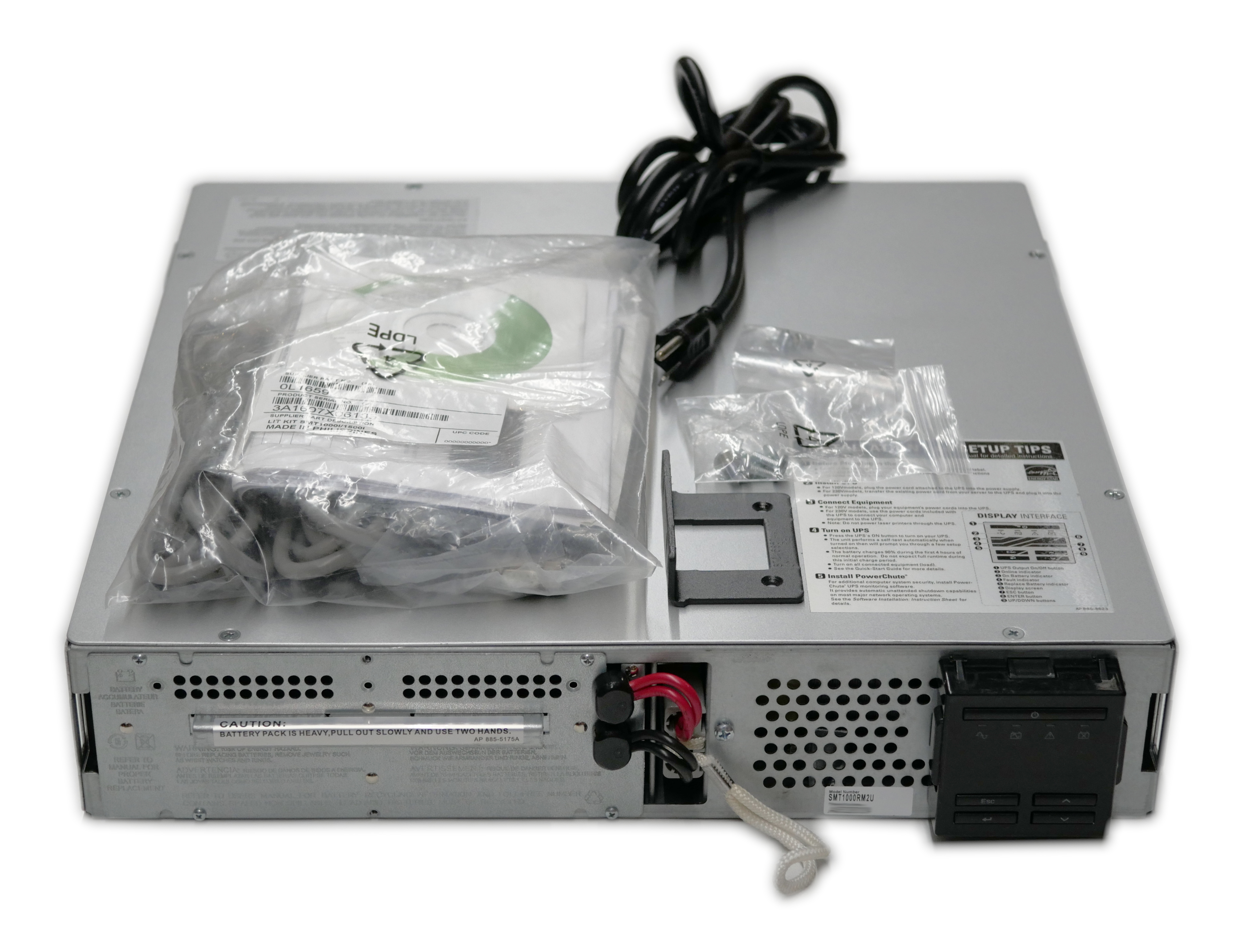 APC Smart-UPS 1000VA AVR LCD RM 2U 120V 6x 5-15R SMT1000RM2U