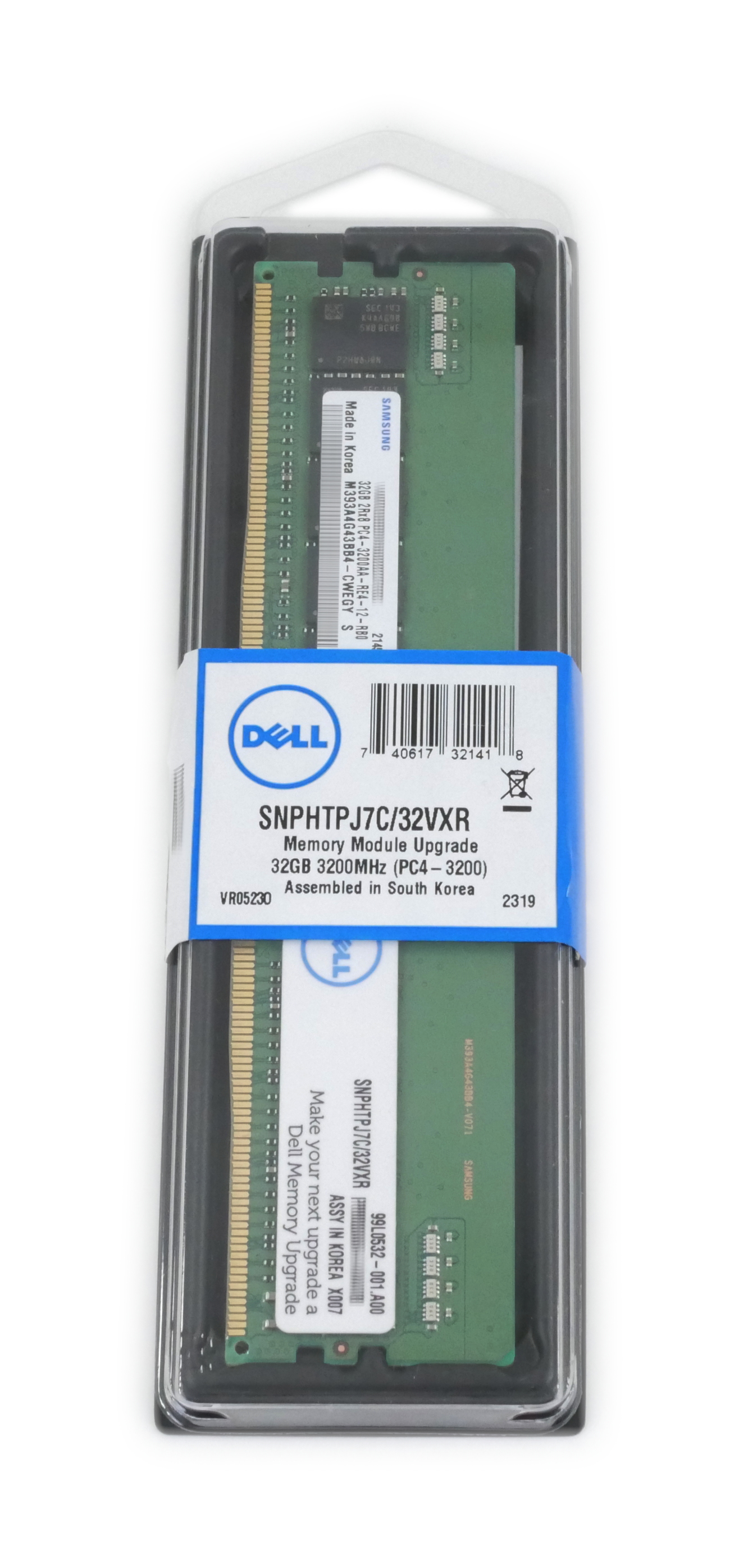 Dell 32GB DDR4 PC4-3200AA ECC Reg SNPHTPJ7C/32VXR 99L0532-001.A00 Server Memory