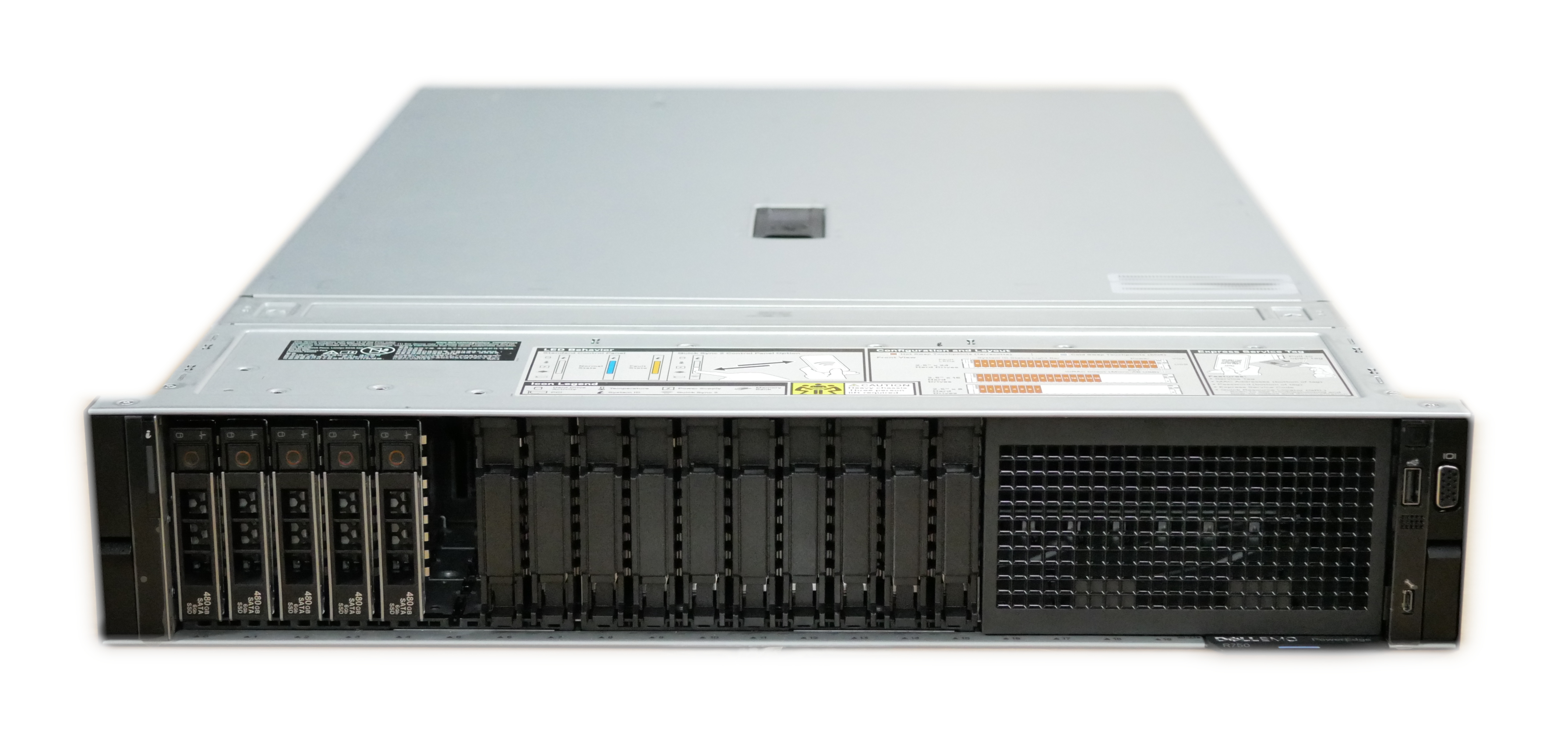 Dell PowerEdge R750 RM 2x1400W 2x Xeon Gold 6354 2.8TB SSD 256GB RAM FYK80 CTO