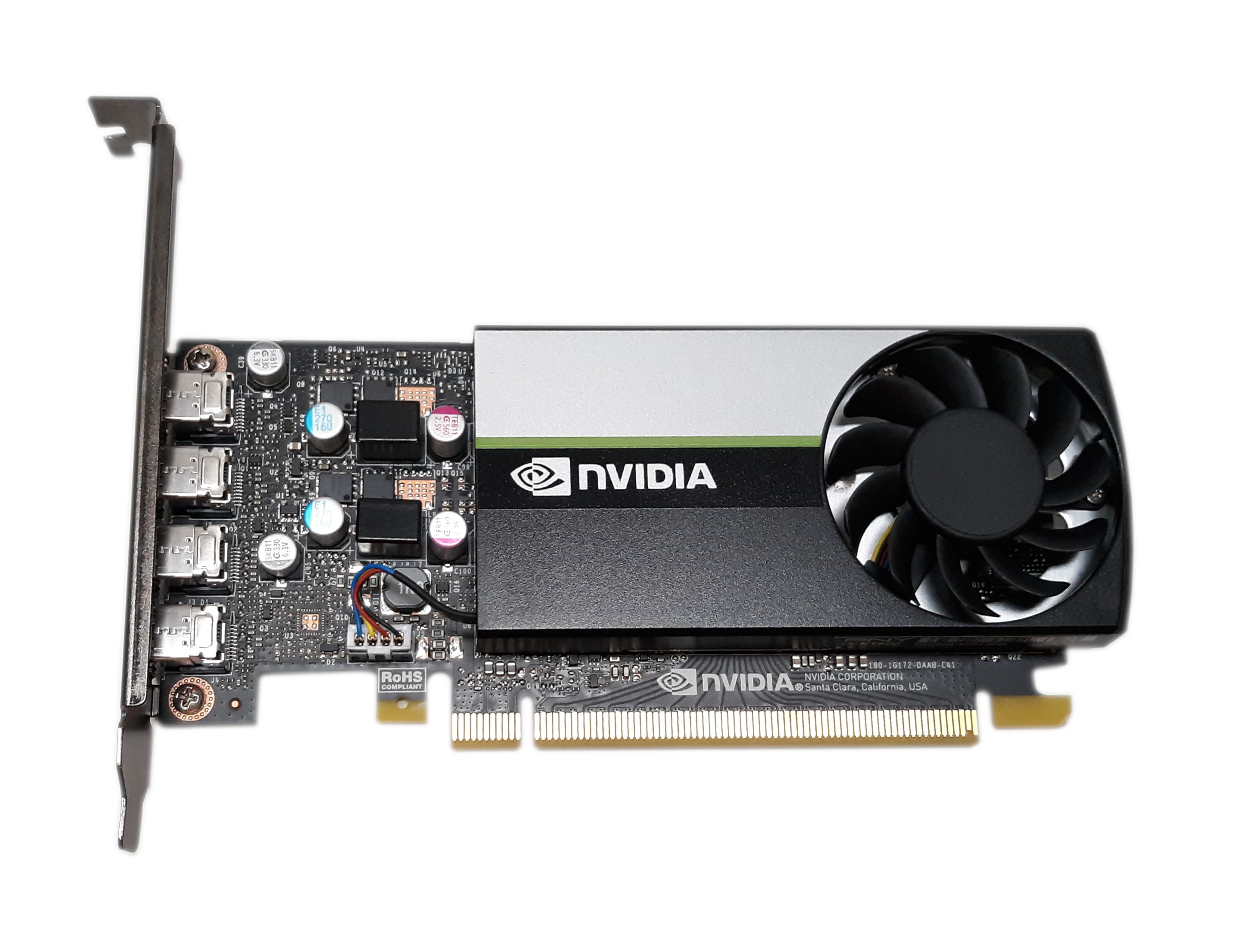 PNY nVidia T600 4Gb GDDR6 128-bit PCIe16 4xminiDP 900-5G172-1721-000 RVCNT600ATX