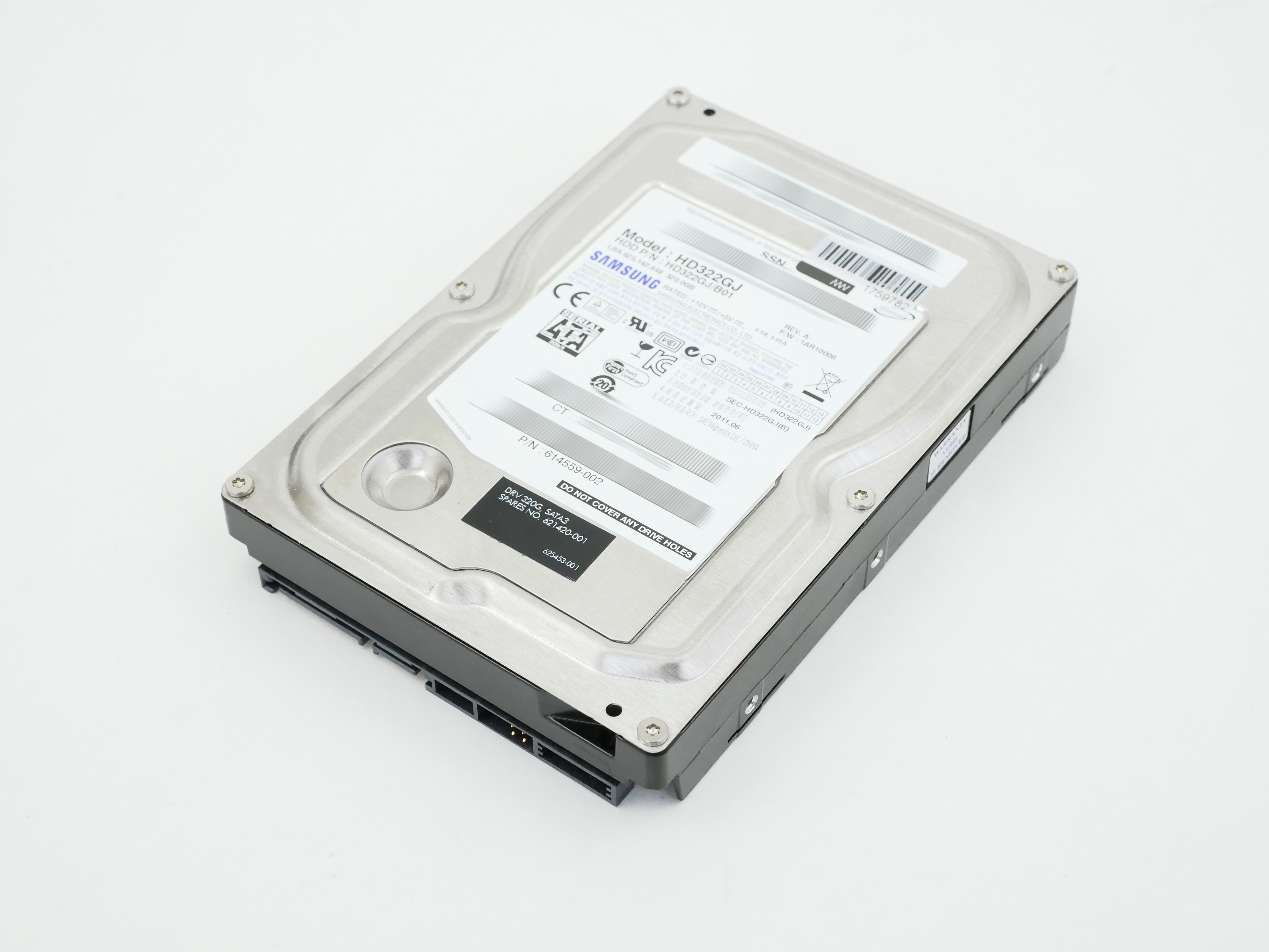 HP Samsung F4 320GB HD322GJ/U 7200RPM SATA 3.0GB/s 3.5" 614559-002 621420-001