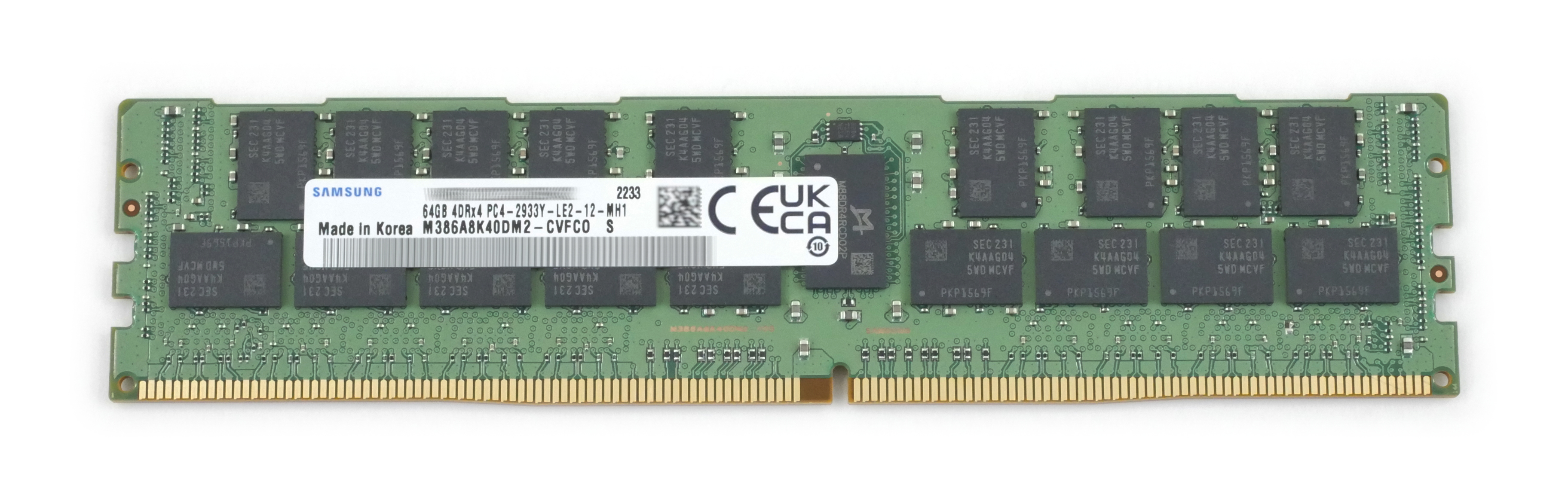 Samsung 64GB M386A8K40DM2-CVF PC4-2933Y 2933MHz Lrdimm 288pin 1.2V ECC