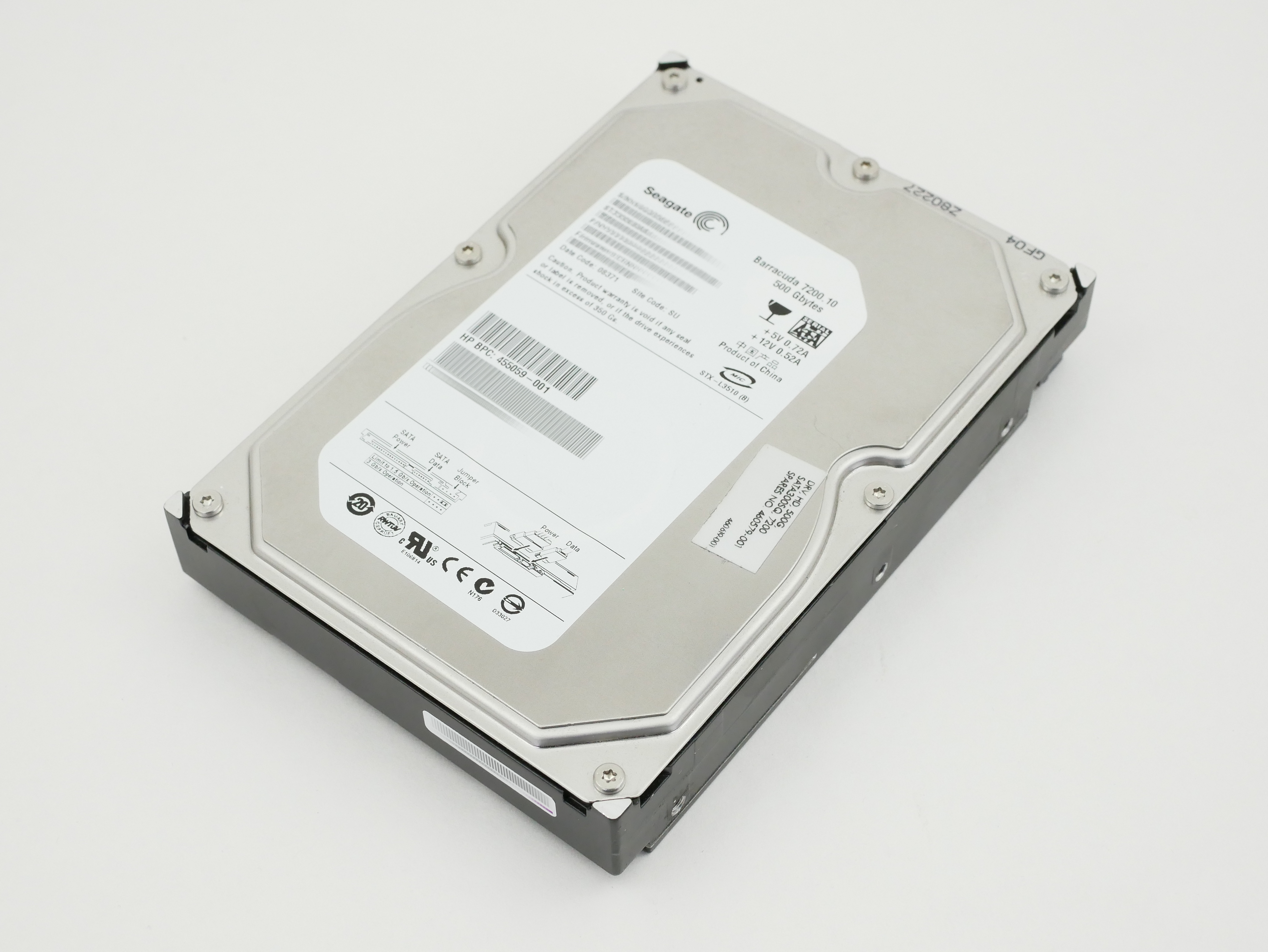 HP Seagate 500GB ST3500630AS 7200 RPM SATA 3.0GB/s 3.5" 9BJ146-022 460579-001