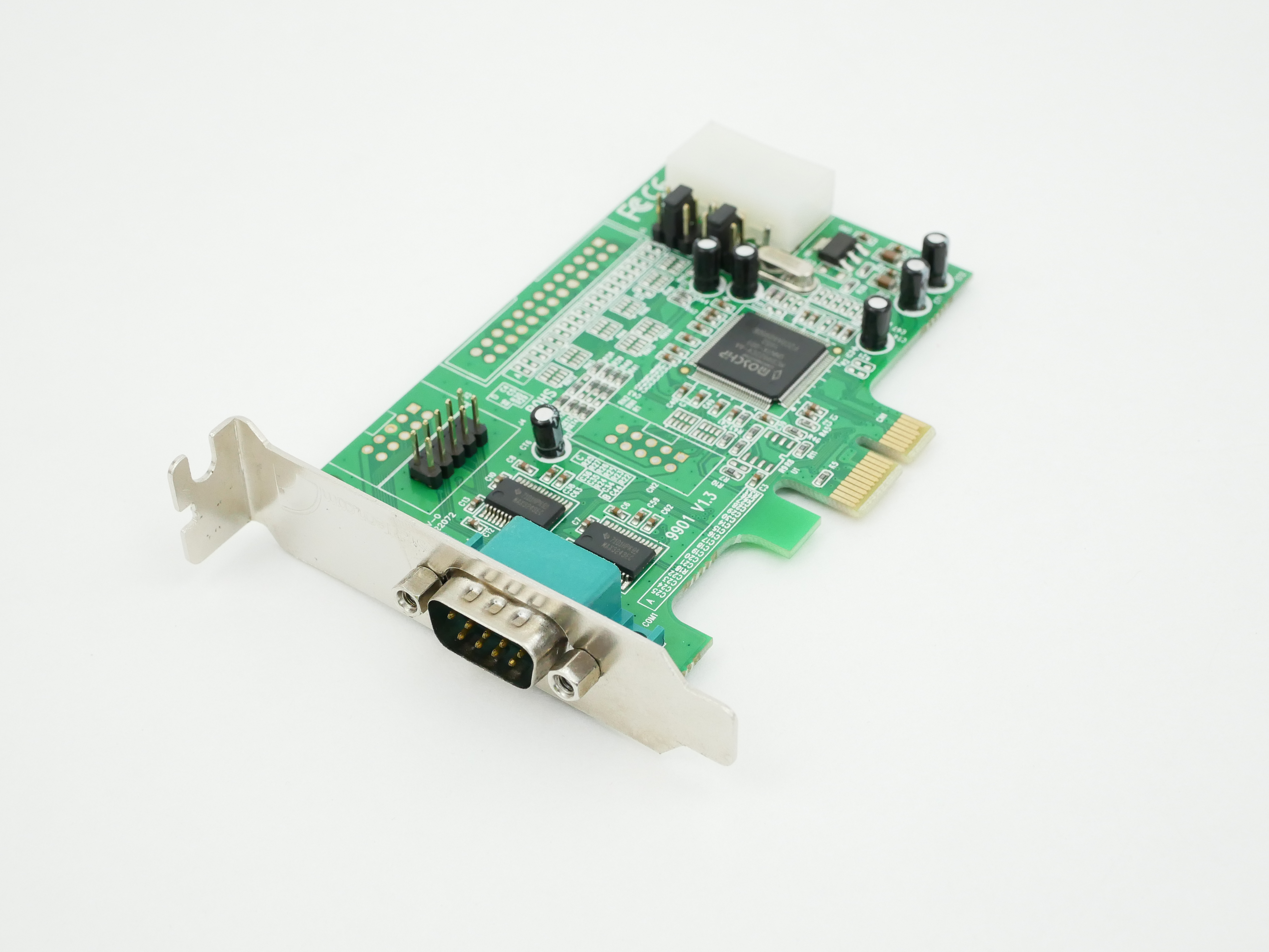 StarTech 2 Port Native PCIe RS232 Serial Adapter Card with 16550 UART PEX2S553 - Click Image to Close