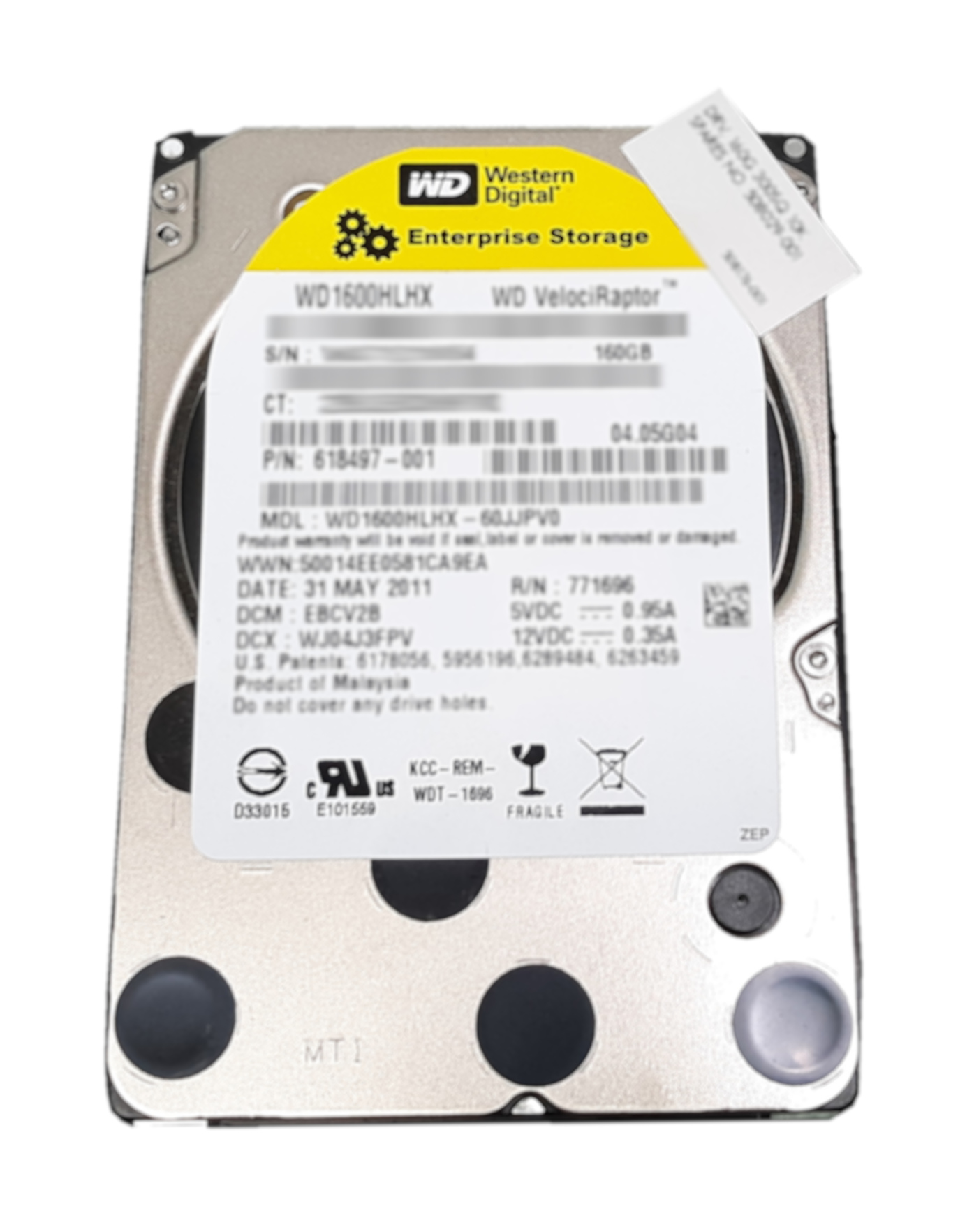 HP 160GB HDD 10000RPM 16MB SATA 3.0GB/s 3.5" 618497-001 508029-001