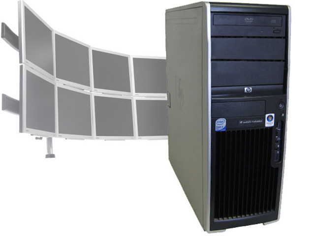 HP XW4600 Workstation 3GHz/4GB/80GB/8 Monitor support