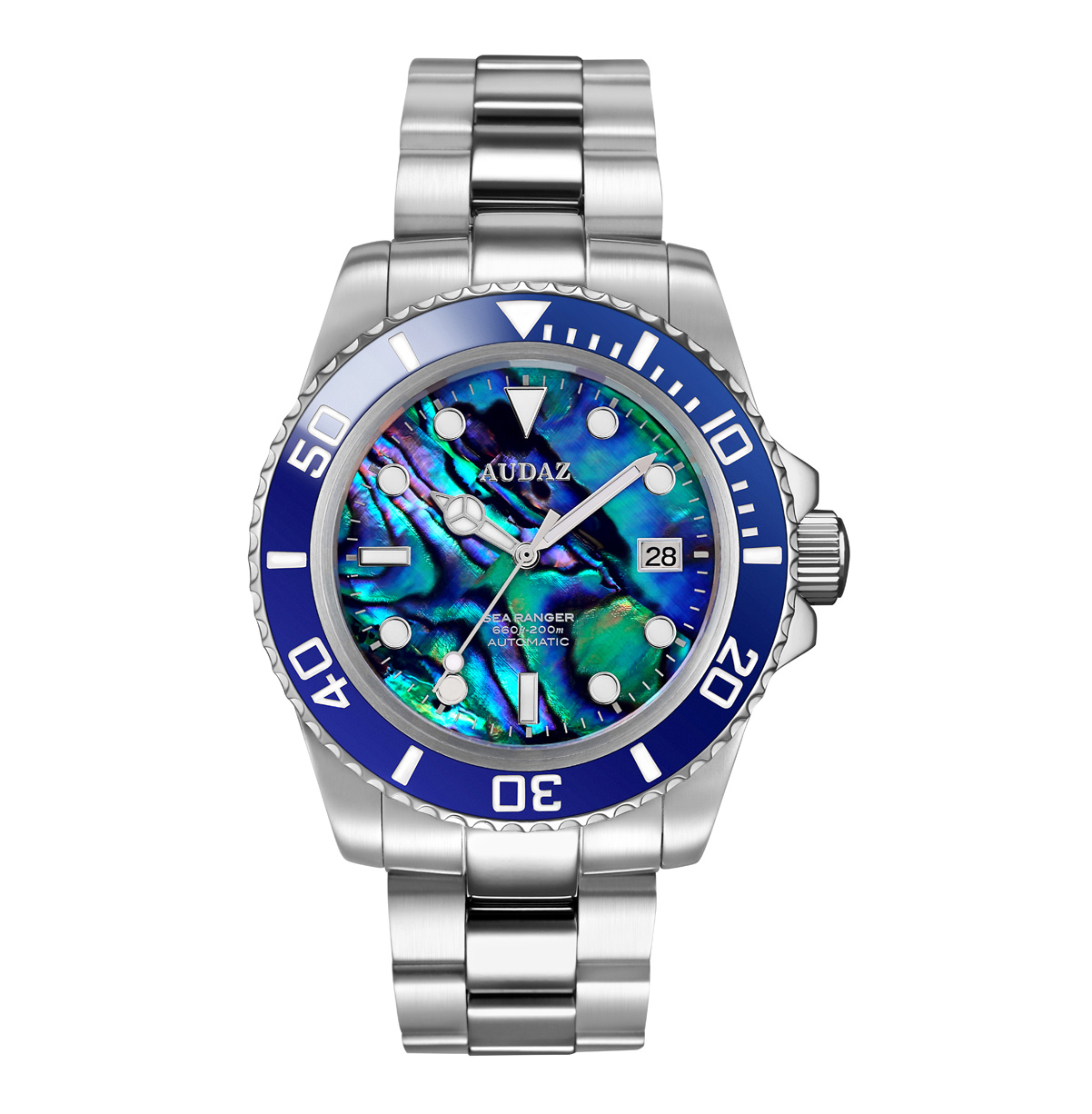 Audaz Sea Ranger Abalone Dial Automatic Men's Diver Watch 42mm ADZ-2050-07