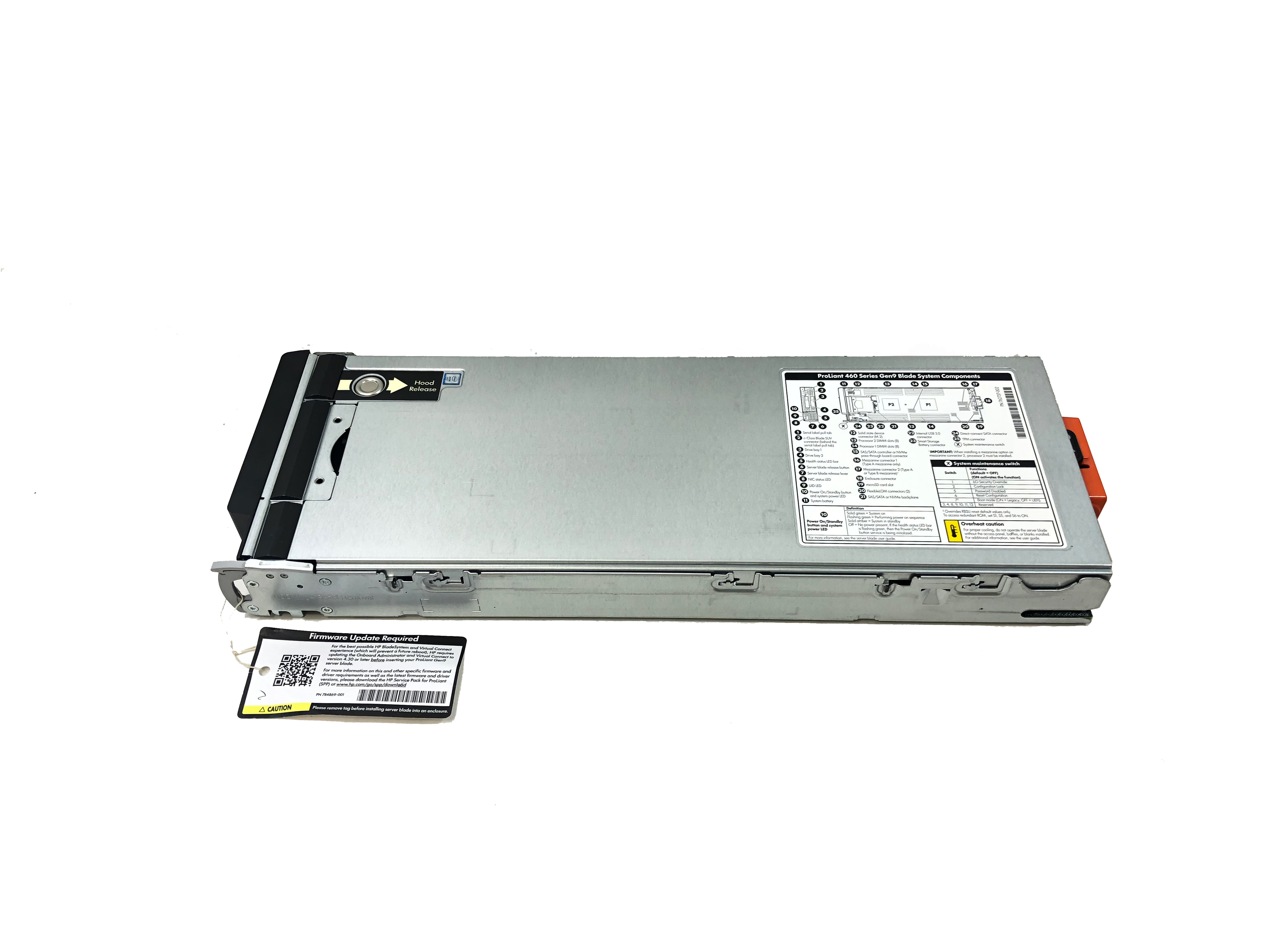 HP ProLiant BL460c Gen9 2 x Xeon E5-2660v4 2.0GHz RAM 128GB no HDD 813196-B21