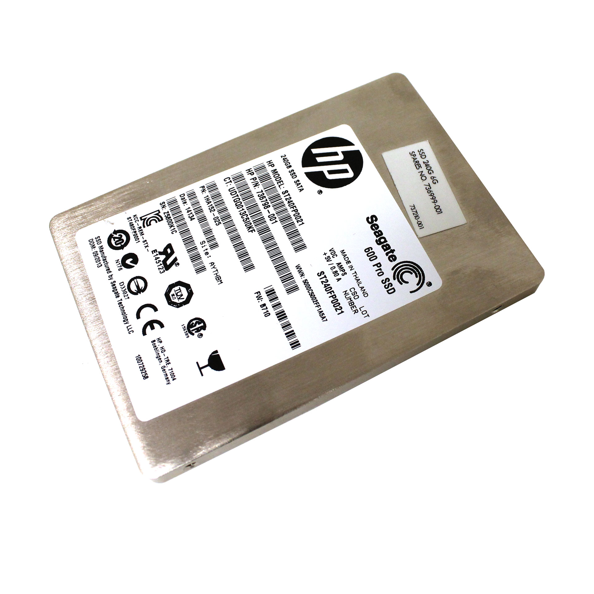 HP SSD 240GB 2.5" SATA III MLC ST240FP0021 736798-001 736999-001