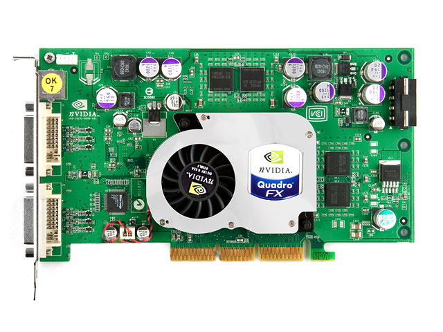 PNY nVidia Quadro FX 1100 FX1100, VCQFX1100, AGP, DVI,Video Card