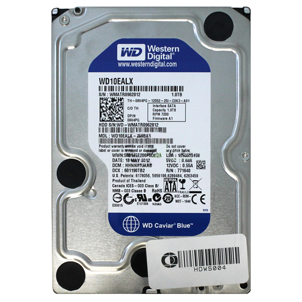 WD 1TB WD10EALX 7200 RPM SATA 3.5 Hard Drive HDD 9V4PG Dell