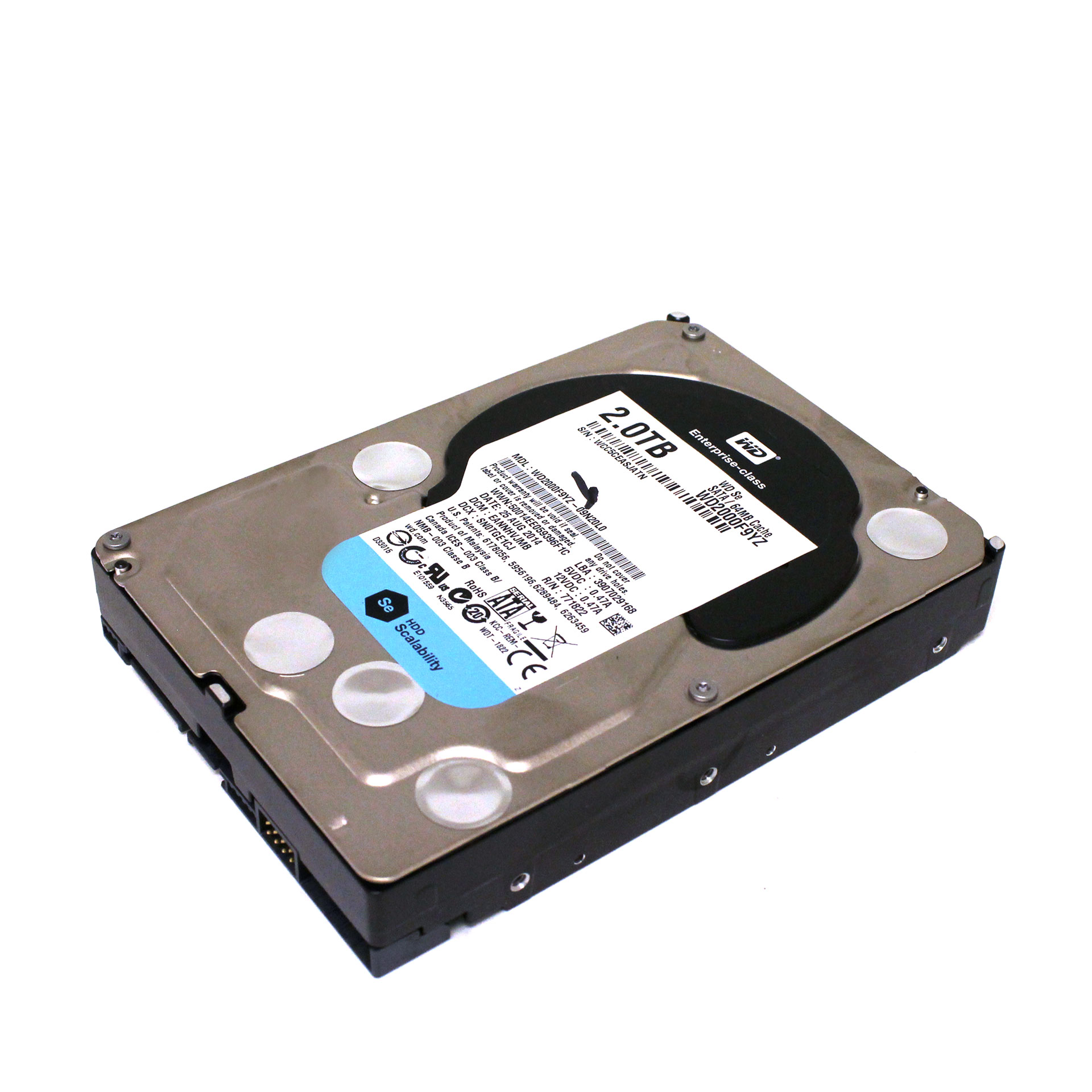 Western Digital Hard Drive SE 2TB WD2000F9YZ 3.5" SAS 6Gb/s 7.2k