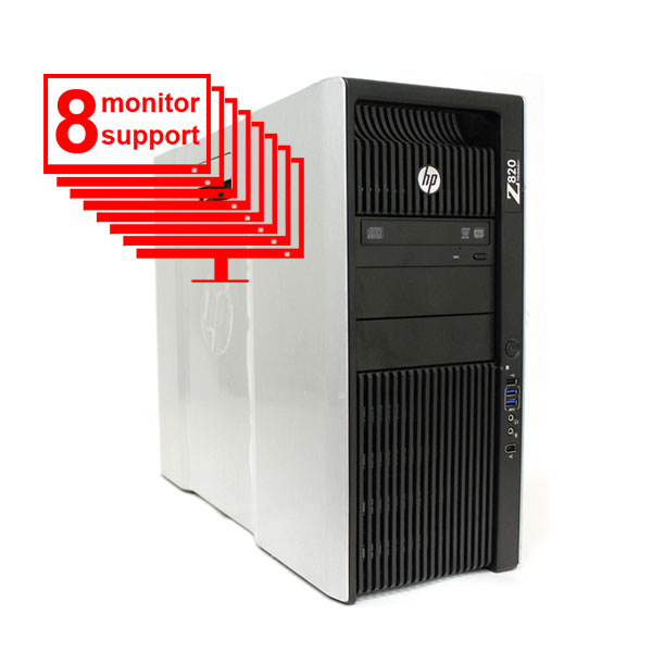 HP Z820 Multi 8-Monitor Computer/ PC E5-2640 6-core/ 12GB/ 1TB