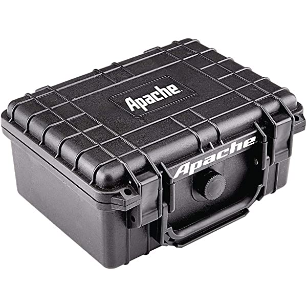 Black Apache 2800 Weatherproof Protective Case, Medium, Watertight, dust-tight, impact resistant protective case