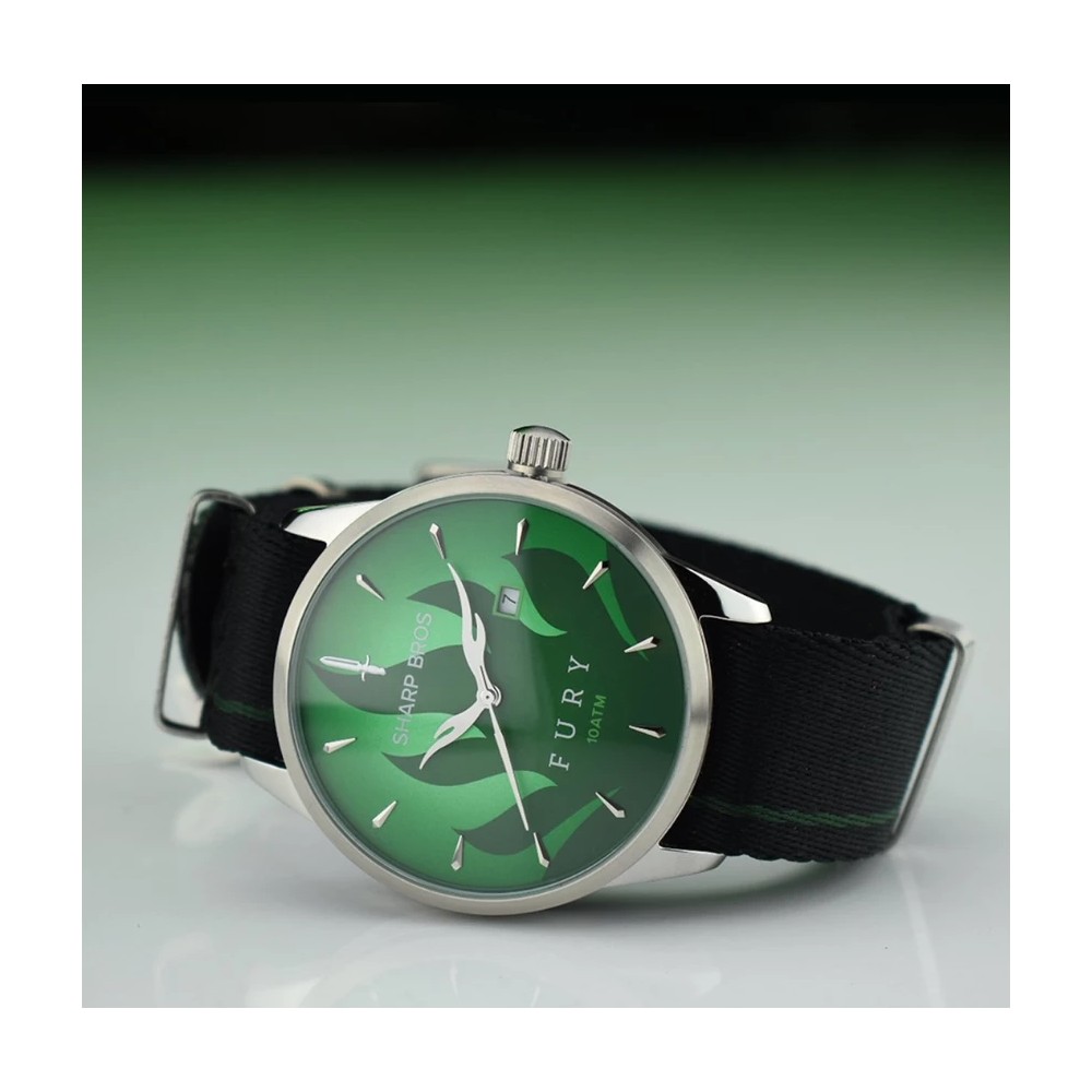 Core Fury Quartz Green 42mm Watch WR100