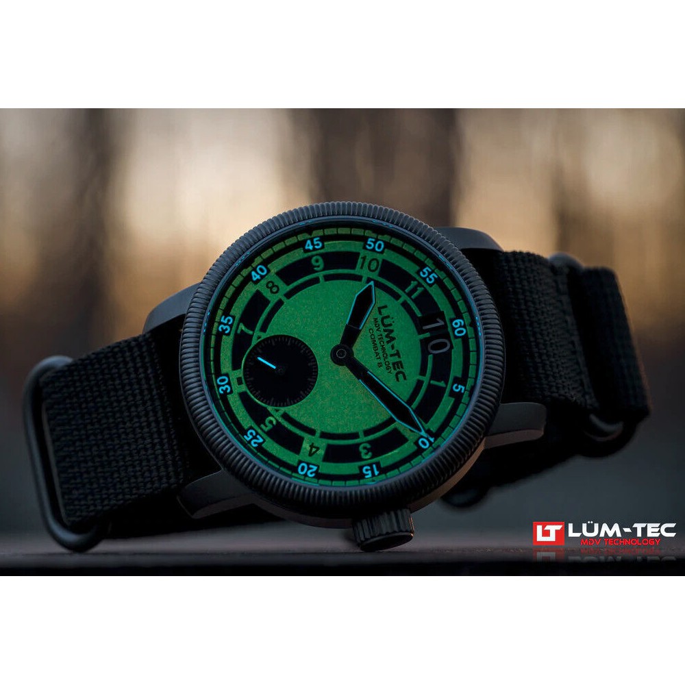 Lum-Tec Combat B53 Max Darkness B 53 Titanium Carbide Case Military 43mm Watch