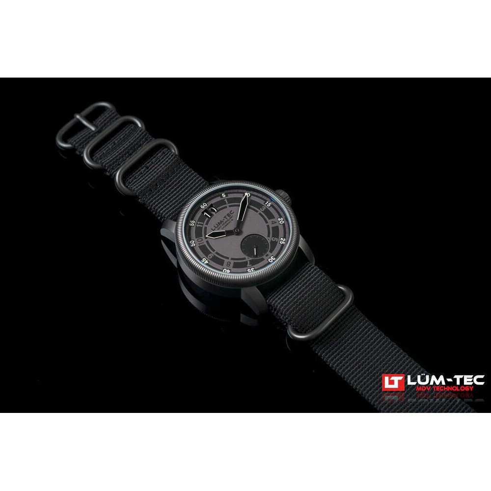 Lum-Tec Combat B53 Max Darkness B 53 Titanium Carbide Case Military 43mm Watch